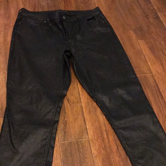 The Limited black shiny jeans - 18R - Picture 3 of 6